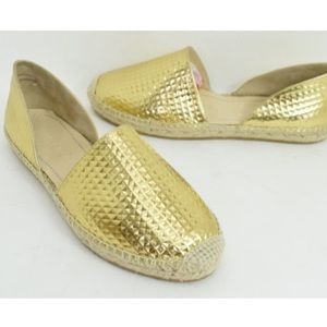 Jimmy Choo Dreya D'orsay Gold Espadrilles